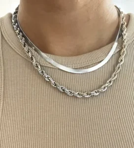 Cadena plateada