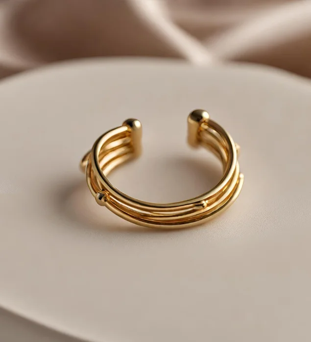 Ear cuff dorado