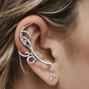 Ear cuff plateado
