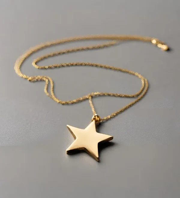 Cadena dorada estrella