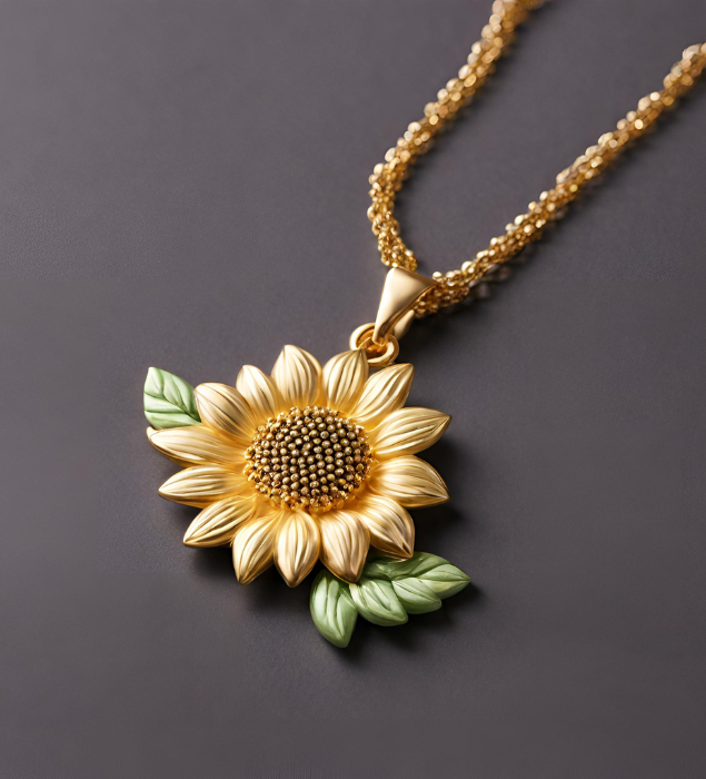 Collar de girasol